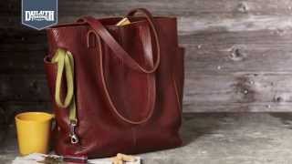 Duluth Trading Womens Lifetime Leather Tote [upl. by Datha]