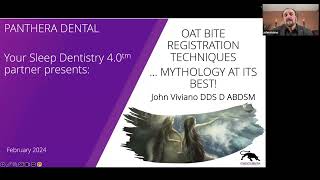 CE Webinar Oral Appliance Therapy Bite Registration Techniques with Dr John Viviano [upl. by Erdried]