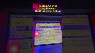 Program Change Using Forscore on my Kronos and Triton [upl. by Luamaj534]