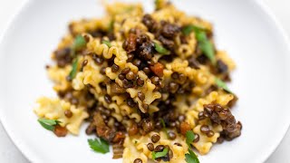 Vegan Lentil Pasta Recipe Idea [upl. by Cheadle]