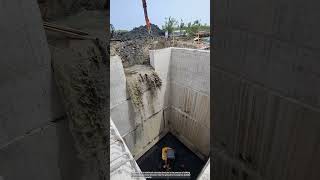 The process of deepening the reinforced concrete structure [upl. by Ahseki]