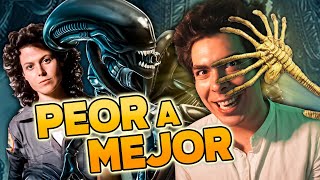 Las 9 PELICULAS DE ALIEN de PEOR a MEJOR [upl. by Mcgean]