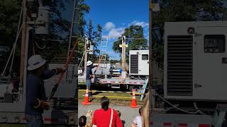 National Grid Utility Safety Demo Power Lines Aluminum Ladder Safety [upl. by Dorelle]