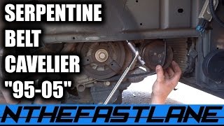 ▶️Serpentine Belt How To Replace Chevy Cavalier Ecotec 19952005🔧 [upl. by Yramanna623]