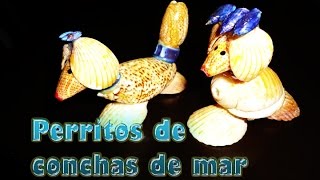 Perritos con conchas de mar Adornos para la casa DIY [upl. by Aile]