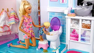 Barbie amp Ken Doll Family Toddler Get Well Routine [upl. by Neiluj]