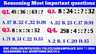 SSC GD UPPolice Reasoning Practice shortsshort virals202viralsSetpolice short youtubeshorts [upl. by Noval704]