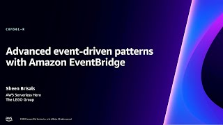 AWS reInvent 2023  Advanced eventdriven patterns with Amazon EventBridge COM301R [upl. by Mateusz896]