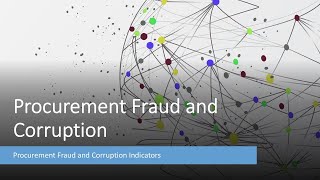 Procurement Fraud Indicators [upl. by Aihsyn]