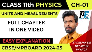 Physics class 11 chapter 1 Units and measurement complete physicsfod mpboardphysics cbse [upl. by Yrollam422]