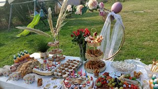 idée buffet et déco danniversaire 🎂 joyeux anniversaire تحضيرات عيد الميلادdecoration buffet [upl. by Maleeny]