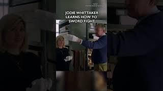 Jodie Whittaker learn how to sword fight 🌳 wdytya ancestry history jodiewhittaker [upl. by Anitnamaid]