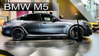 2025 BMW M5 in Frozen Deep Grey Cinematic walkaround [upl. by Dorothee90]