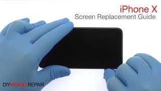 iPhone X Screen Replacement Guide  DIYMobileRepair [upl. by Etnoled]