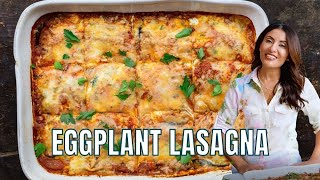 Gluten Free Eggplant Lasagna  Low Carb Comfort Food without the Pasta [upl. by Nnylear]