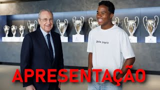 a APRESENTAÇÃO de ENDRICK no REAL MADRID [upl. by Lunette682]