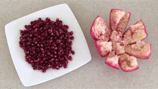 How to Deseed a Pomegranate in 1 minute howtocutpomegranate HowToRemovePomegranateSeeds [upl. by Reivilo]