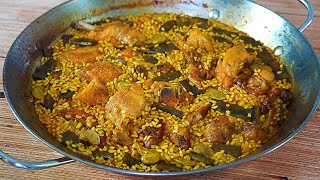 PAELLA VALENCIANA TRADICIONAL PASO A PASO TRUCOS PARA QUE SALGA PERFECTA [upl. by Awram]