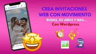 ¿Cómo crear invitaciones digitales de Boda con movimiento  Conteo regresivo y confirmación [upl. by Maxy]