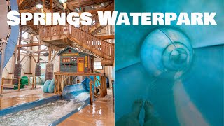 Springs Waterpark OFFICIAL Waterslides POV  Ingleside Hotel Pewaukee Wisconsin [upl. by Eriam209]