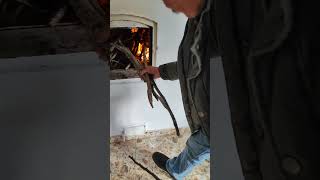 Ignition of the bread oven Over 100 years old oven￼ [upl. by Sone]