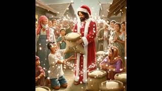 Jesus Christ gave rice to people for Christmas shortvideo viralvideo noel jesus merrychristmas [upl. by Aronoff969]