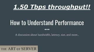 How to Understand Performance  bandwidth latency size [upl. by Lertnek]