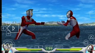 Game ultraman fighting evolution 0 Ultraman Taro vs Ultraman [upl. by Fauch]