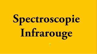 Spectroscopie Infrarouge  Intro Partie 1  شرح بالدارجة [upl. by Ennasor996]