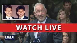 LIVE Menendez Brothers Erik and Lyles family to speak at LA news conference [upl. by Siladnerb]