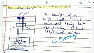 Instrumentation of Conductometric Titration  Conductivity Cell Conductometer bpharmacynotes sem1 [upl. by Niuqauj]