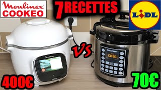 LIDL vs COOKEO MOULINEX multicuiseur électrique autocuiseur cocotte minute cuisson sous pression [upl. by Naryk]