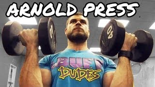 Arnold Press  Shoulder Exercise  Proper Form Tutorial [upl. by Robby732]