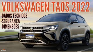 🚙 VOLKSWAGEN TAOS 2022  Dimensões Motor 14 Capacidades e Sistemas de Segurança  BlogAuto [upl. by Burkhard]