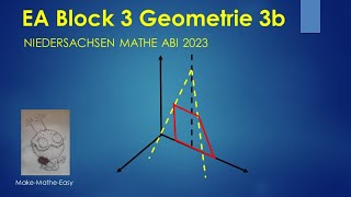 EA Niedersachsen Mathe Abi 2023 Geometrie Block 3b [upl. by Anavlis181]