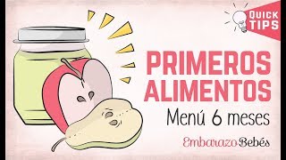 😋🍎 PAPILLAS para BEBÉS de 6 MESES Primeros alimentos [upl. by Ingemar221]