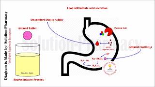 Antacid Mechanism of Action  Antacid Pharmacology in Peptic Ulcer  Antacid Animation Video  Ulcer [upl. by Ainahtan]