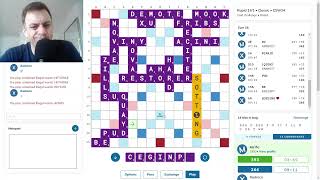 Scrabble game with commentary no477 [upl. by Lleinnad]