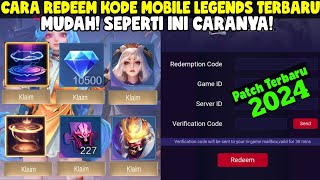 CARA REDEEM KODE MOBILE LEGENDS LEWAT SITUS WEB TERBARU 2024 BISA DAPAT DIAMOND DAN SKIN GRATIS ML [upl. by Shana]