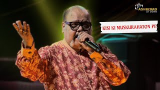 Kisi ki Muskurahaton Pe Ho  Live singing by Jolly Mukherjee [upl. by Akaenahs]