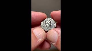 Domitian RIC 790 Date 9596 AD Silver Denarius Rome MINERVA [upl. by Ereynihc]