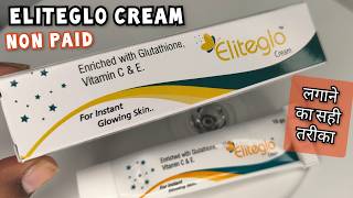 Eliteglo cream review  Eliteglo cream side effects  Eliteglo glutathione fairness cream review [upl. by Adnilasor759]