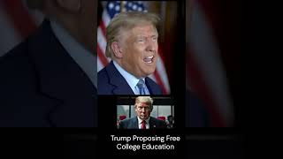 Trump Proposing to Offer Free Online College Education  No More Student Debt [upl. by Gapin]