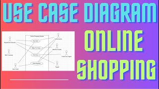 Q4 Use Case Diagram for Online Shopping System [upl. by Bastien]