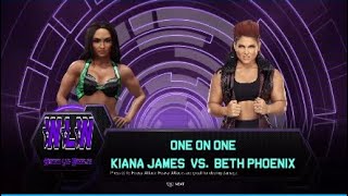 WWE 2K24 Random Match  Kiana James vs Beth Phoenix [upl. by Aihsinat]