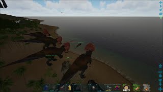 ARK OFFICIAL SMALL TRIBES PVP  FULL WIPING UNDERWATER CAVE WITH BROKEN DODOREX [upl. by Itsim930]