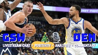 WarriorsNuggets POSITIVITY watch party Steph Curry Jokic KumingaTJD pbpgame notesanalysis [upl. by Nesyt]