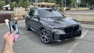 2024 BMW X5 xDrive50e Start Up Test Drive Walkaround POV and Review [upl. by Idnerb]