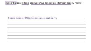 Mitosis making 2 genetically identical cells [upl. by Meeharb]