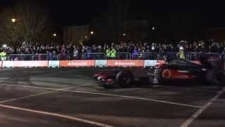 Jenson Button doing a donut in Frome [upl. by Mastat]